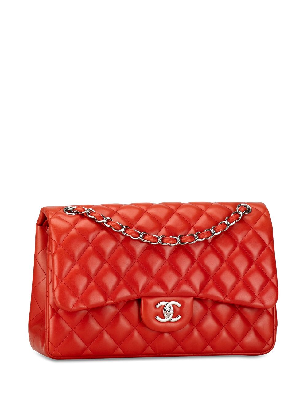 CHANEL 2011 Jumbo Classic Lambskin Double Flap shoulder bag Women