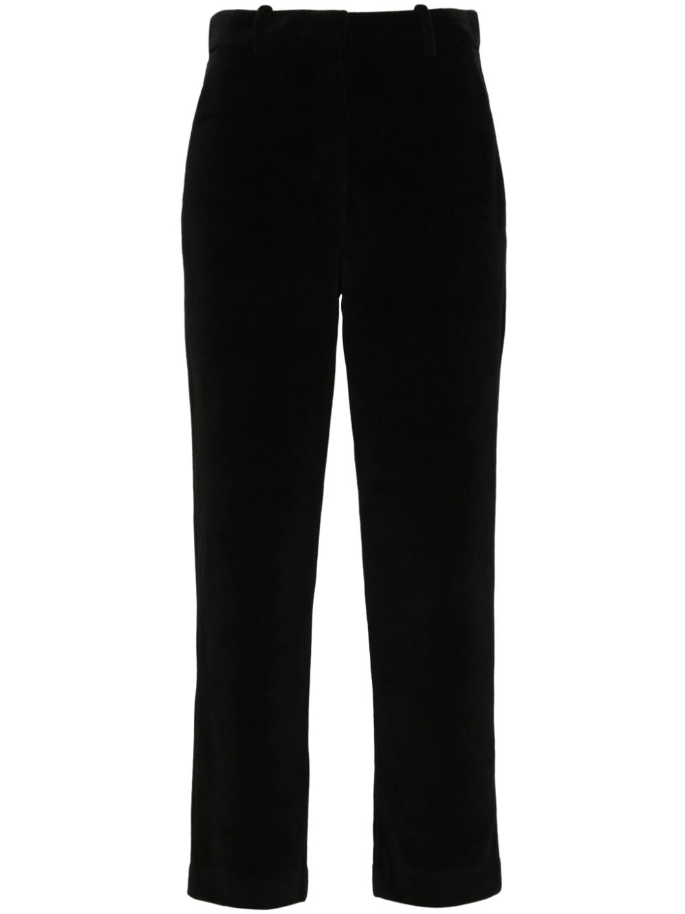 velour tapered trousers