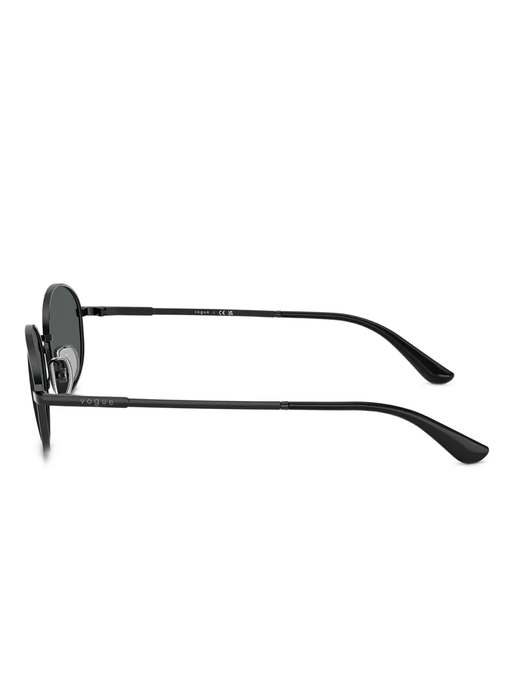 Vogue Eyewear Zonnebril met ovalen montuur Zwart