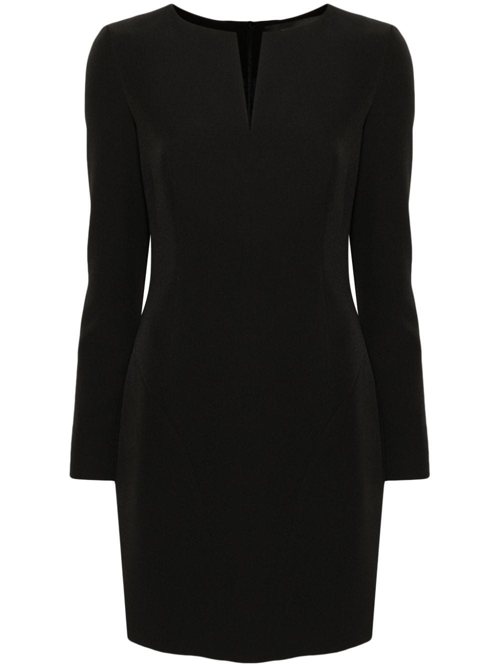 Shop Federica Tosi V-neck Mini Dress In Black