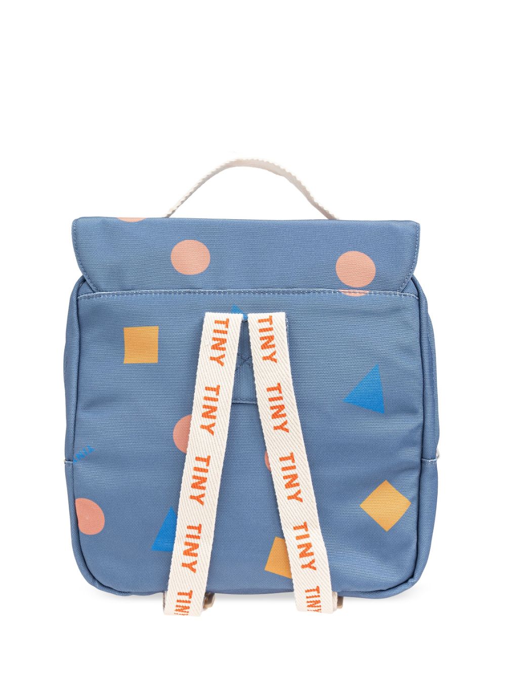 Tiny Cottons logo-geometric-print backpack - Blauw