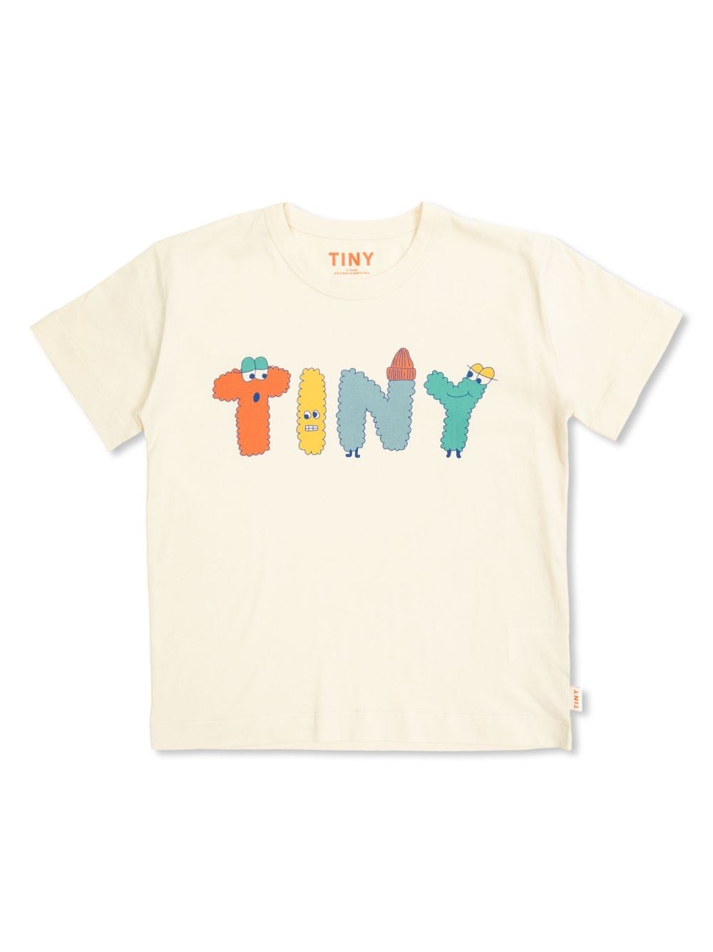 Shop Tiny Cottons Logo-print T-shirt In Neutrals