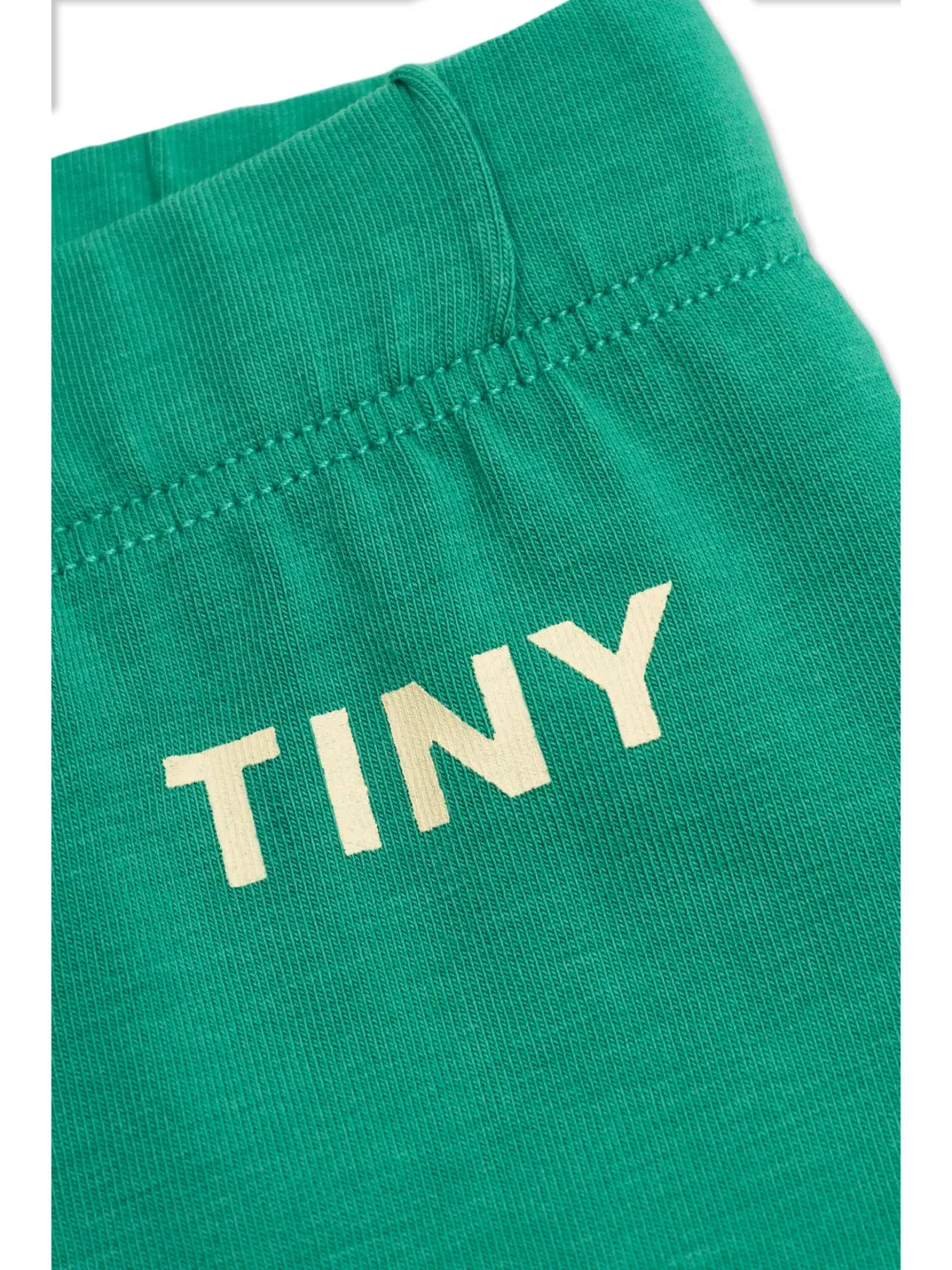 Tiny Cottons Katoenen legging met streepdetail Groen