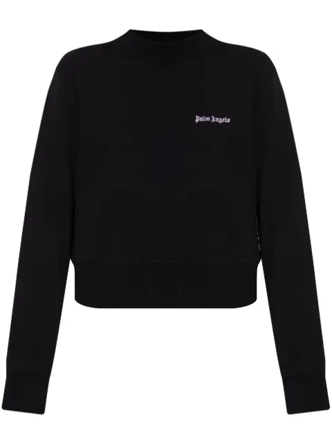 Palm Angels logo-embroidered sweatshirt