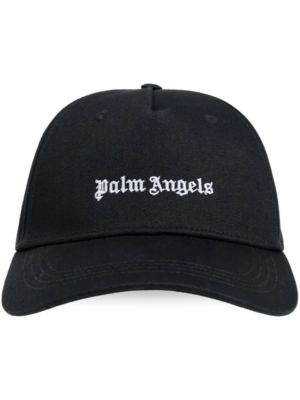 Palm Angels ロゴ刺繍 キャップ 黒 Palm Angels Embroidered Logo Cap Black Men's - SS21 - US
