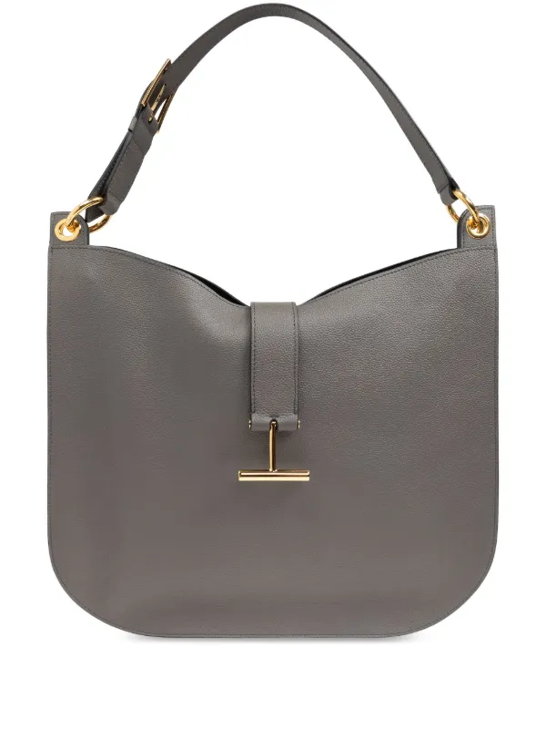 TOM FORD Large Tara Shoulder Bag Grey FARFETCH IE