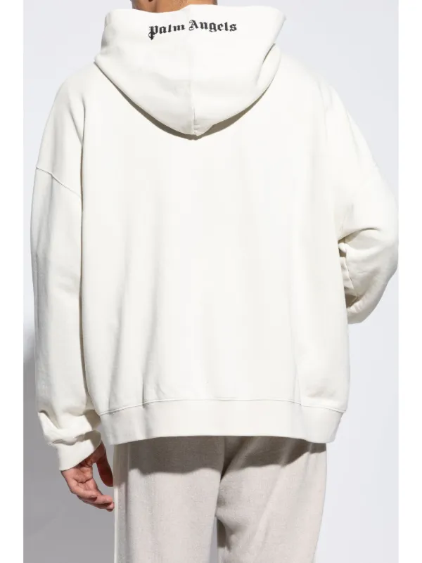 パームエンジェルス ロゴジップパーカー ホワイト Palm Angels ロゴ パーカー | ホワイト | FARFETCH JP