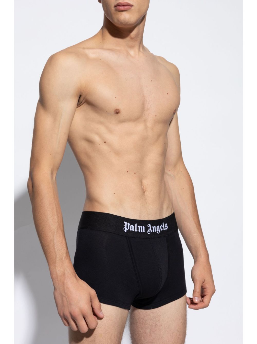 Palm Angels logo-waistband boxers (set of two) - Zwart