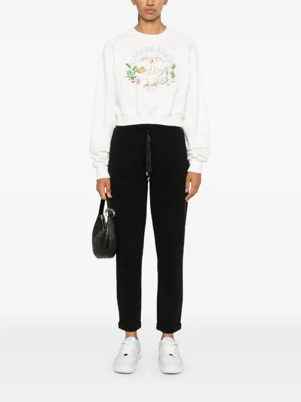 パンツ LIU JO TRACK PANTS LIU JO logo-embroidered Track Pants | White | FARFETCH ID