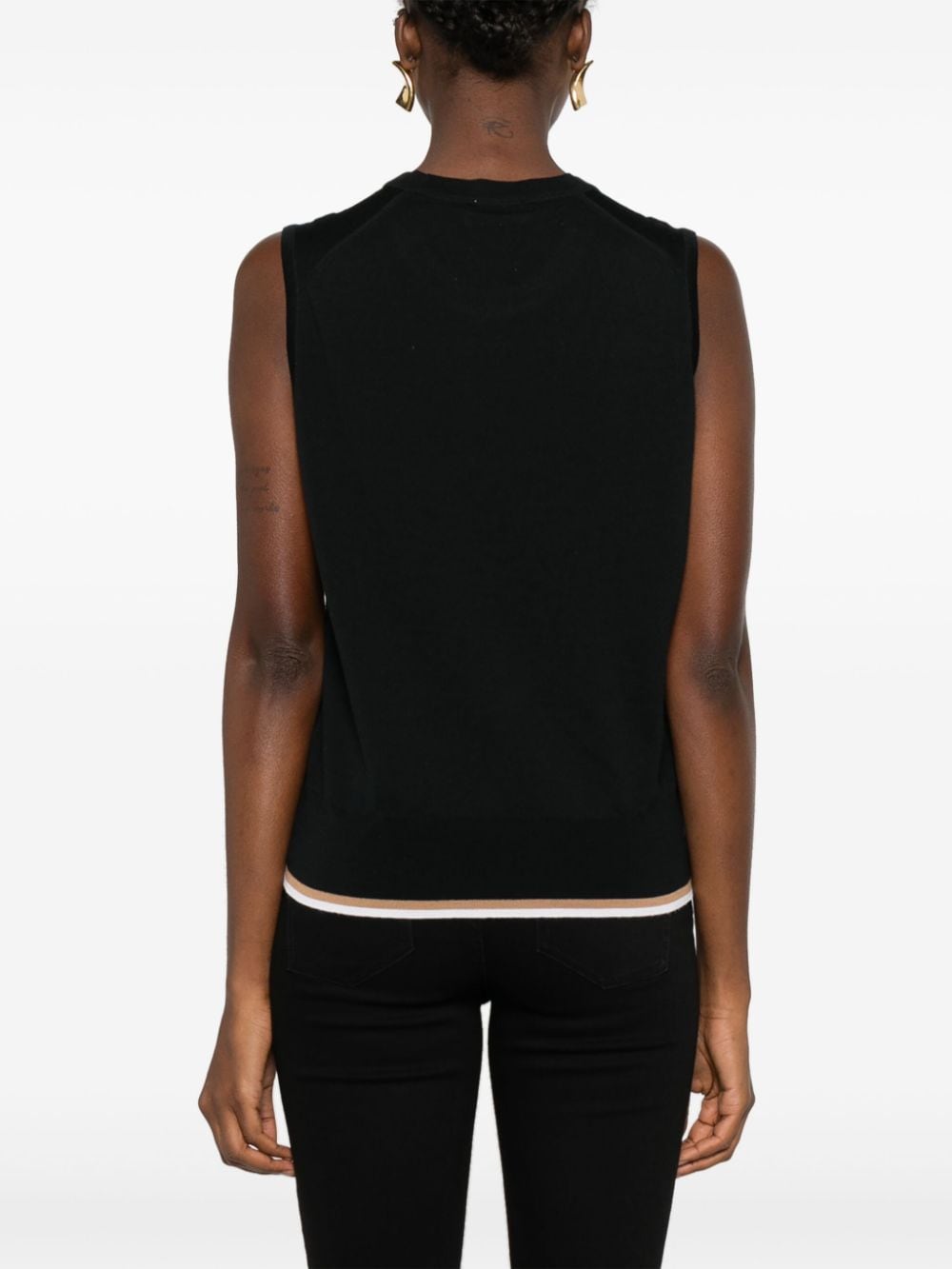 Shop John Smedley Layne Top In Black