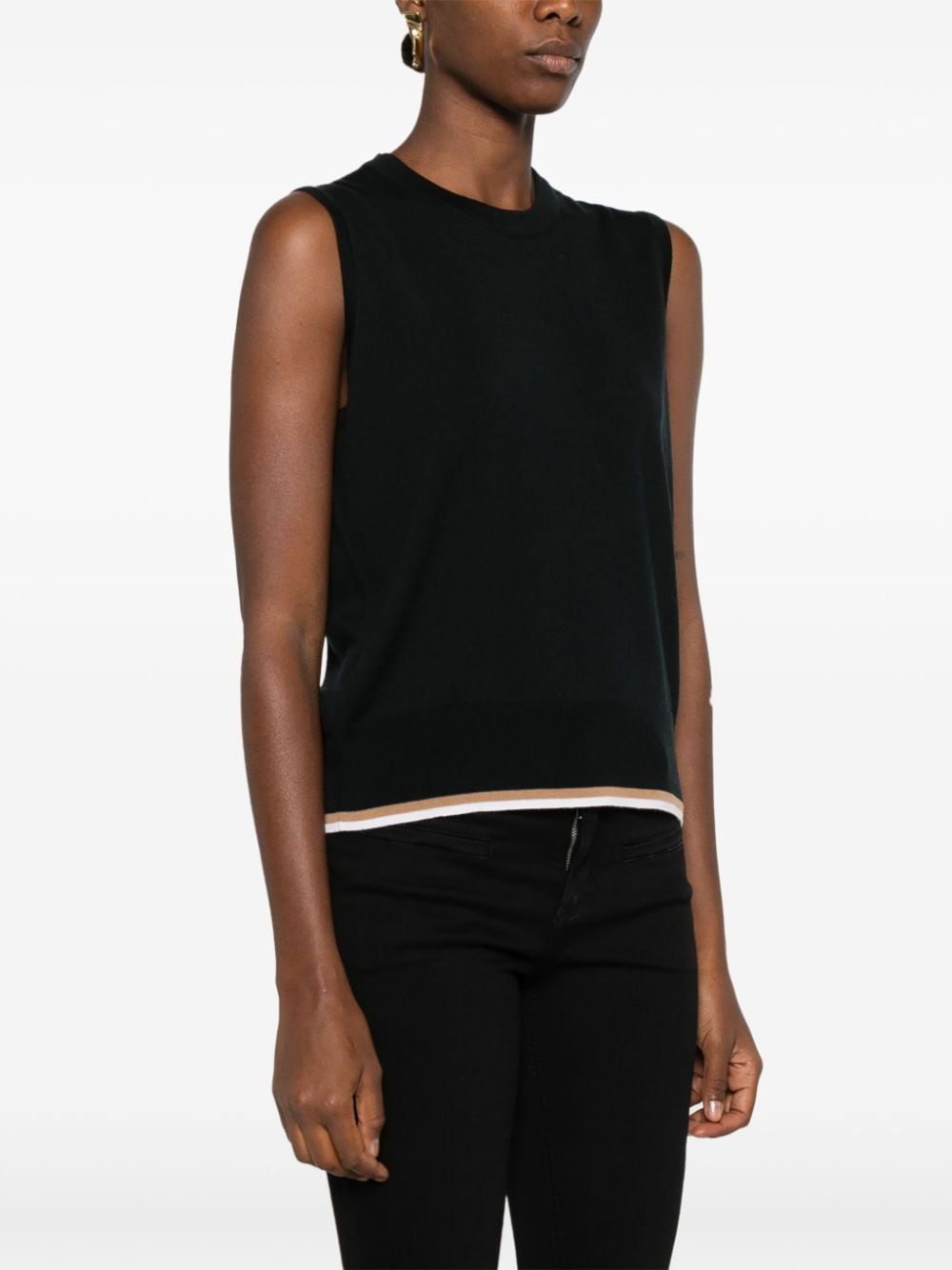 Shop John Smedley Layne Top In Black