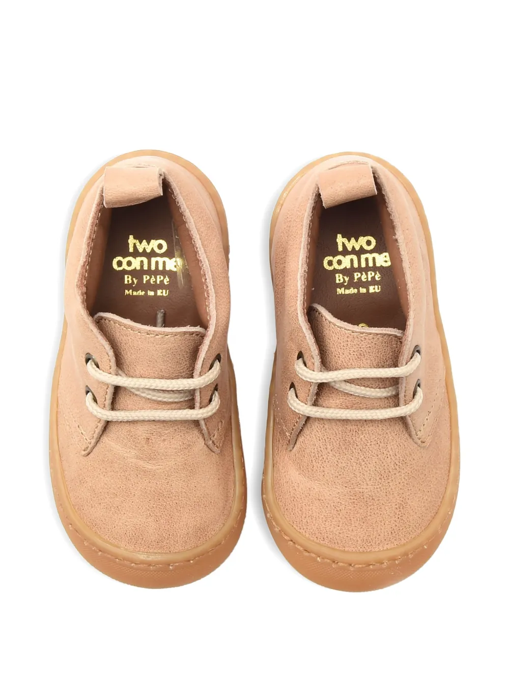 Pèpè Slofjes met veters Bruin