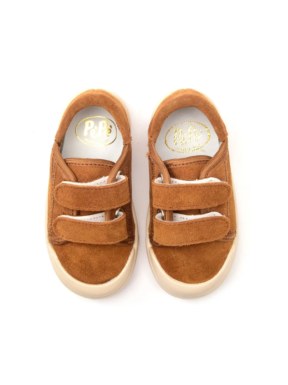 Pèpè Leather Trainers In Neutrals