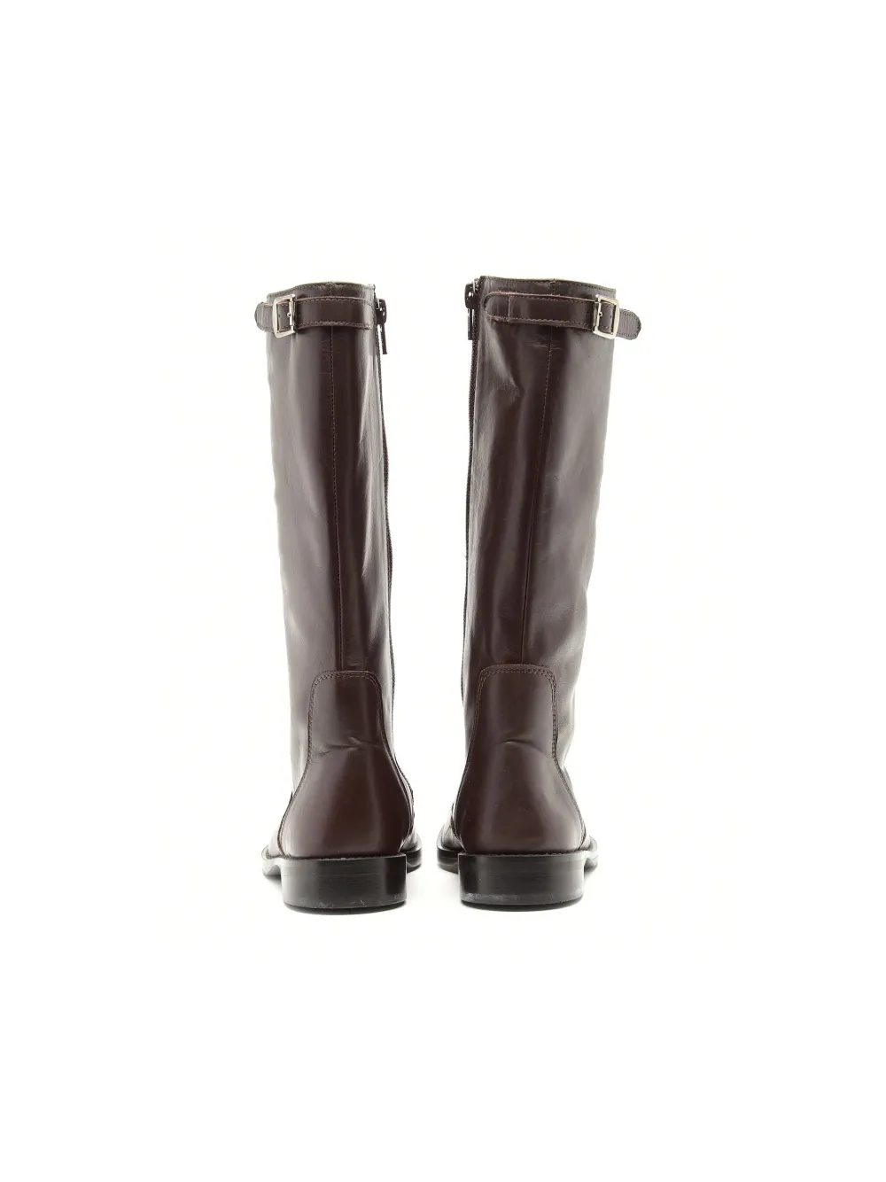 Pèpè Leather Knee-high Boots In Brown