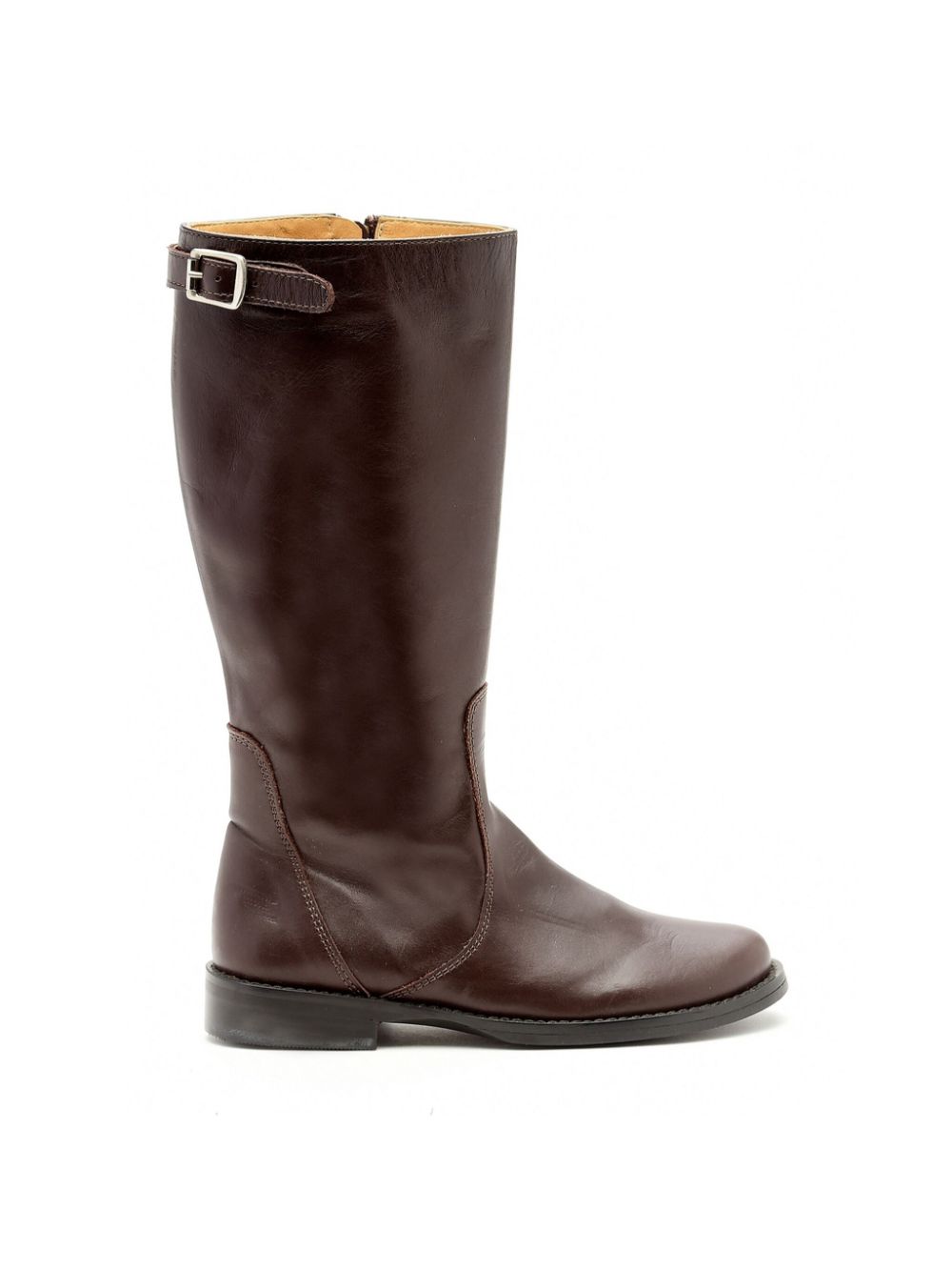 Pèpè leather knee-high boots Brown