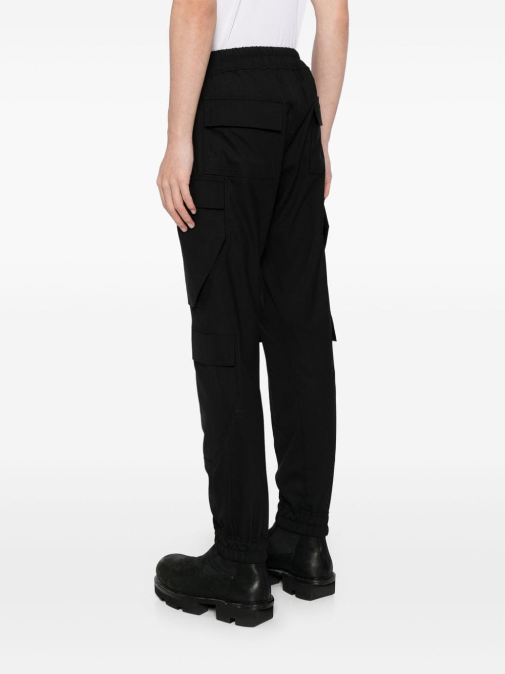 Shop Rick Owens Mastodon Megacargo Pants In Black