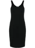 Helmut Lang fine-ribbed mini dress - Black