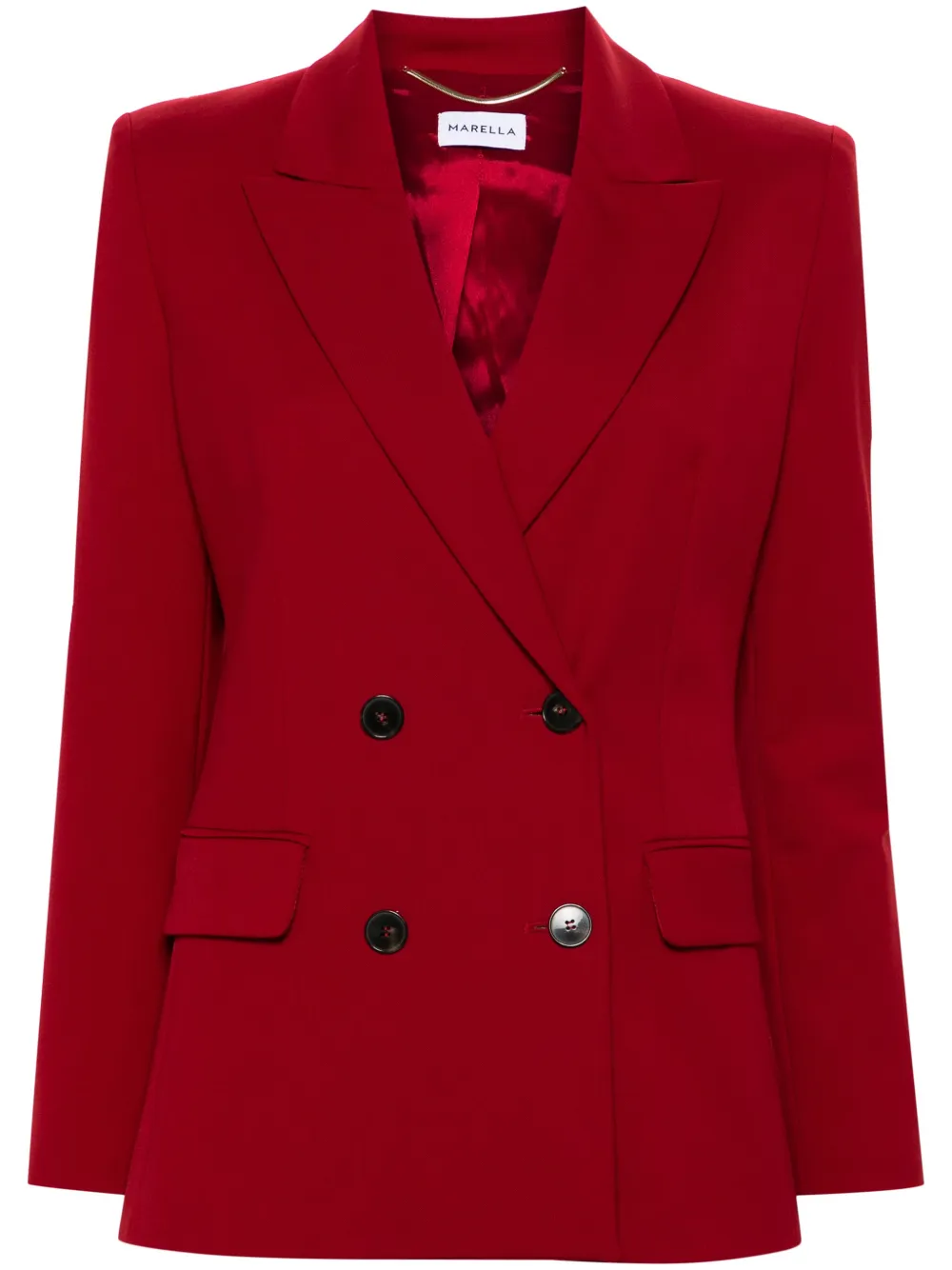 Marella Blazer met dubbele rij knopen Rood