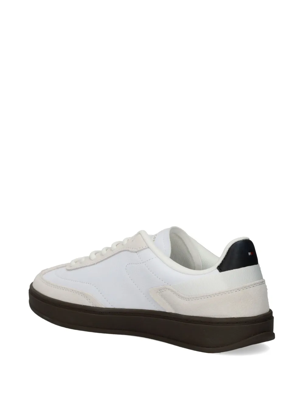 Tommy Hilfiger embroidered-logo leather sneakers White