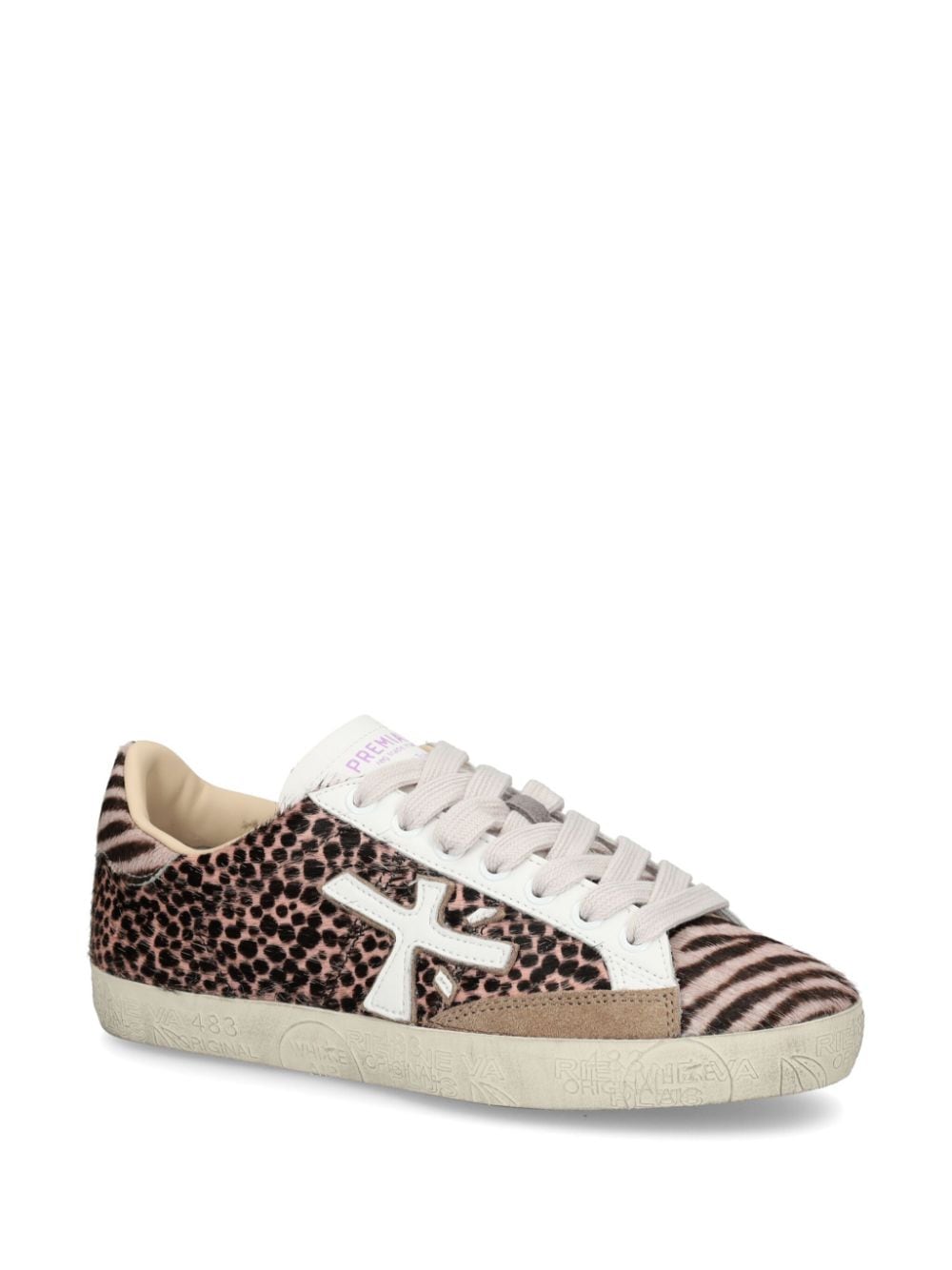 Premiata leopard-print sneakers - Beige