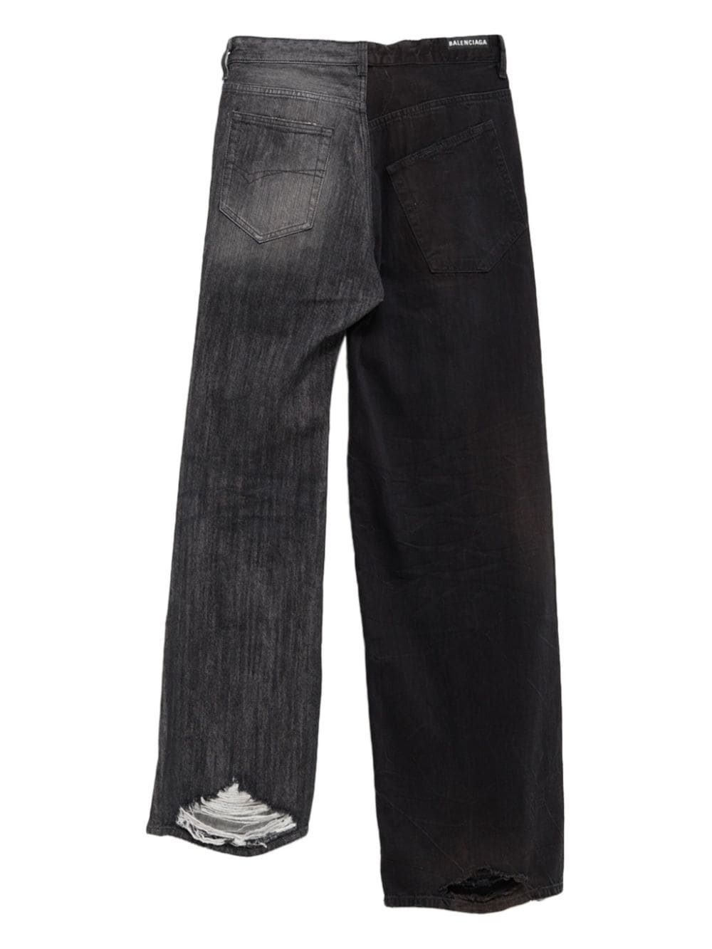 Balenciaga Asymmetrische jeans - Zwart