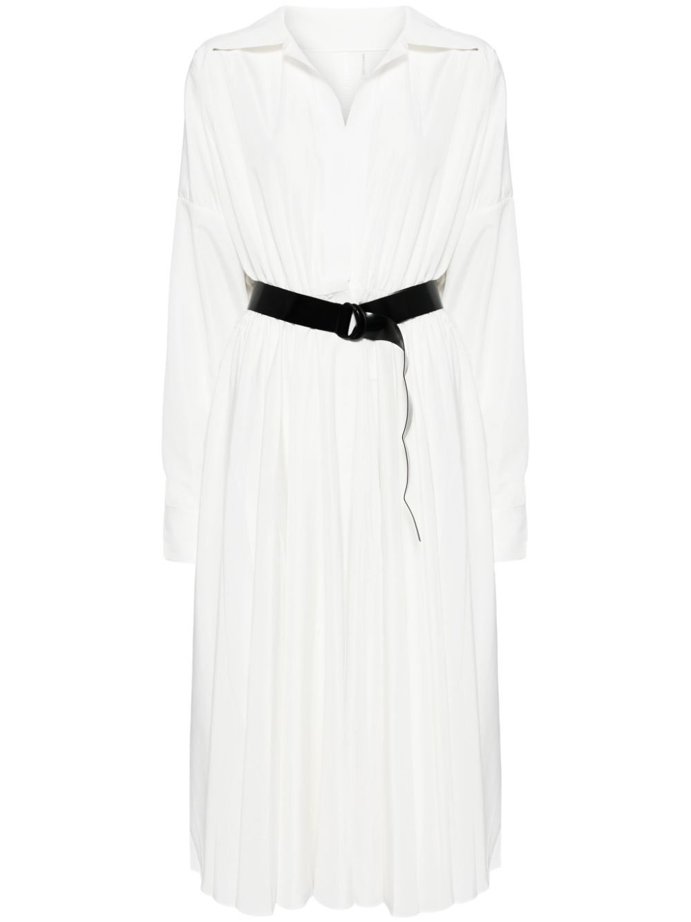 Norma Kamali oversized shirt long dress - White