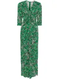 DVF Diane von Furstenberg water tiger print dress - Green