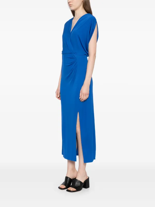 DVF ネイビー シャツドレス