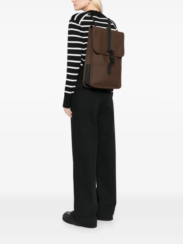Rains Mini Waterproof Backpack Brown FARFETCH IE