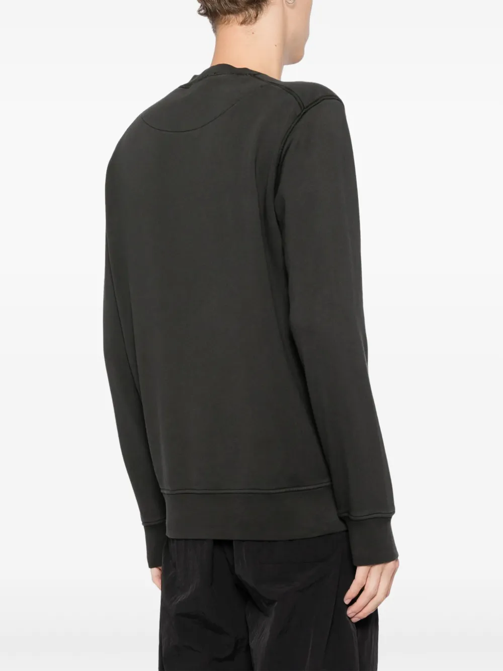 Stone Island Katoenen sweater met Compass-logopatch Grijs