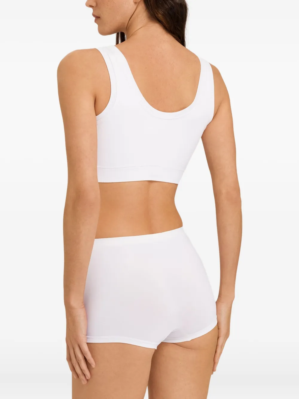 Hanro Naadloze bh met diepe ronde hals Wit