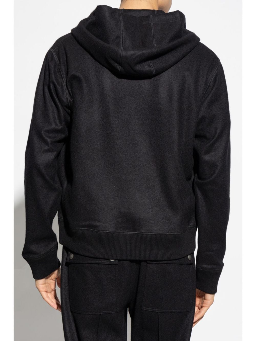 Shop Tom Ford Cashmere Hoodie In Black