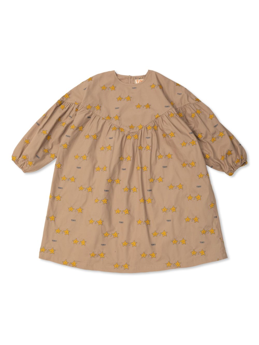 Tiny Cottons star-print dress - Neutrals