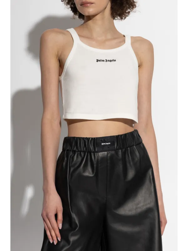 Palm Angels ロゴ タンクトップ | ホワイト | FARFETCH JP