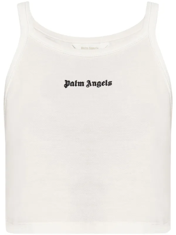 Palm Angels ロゴ タンクトップ | ホワイト | FARFETCH JP