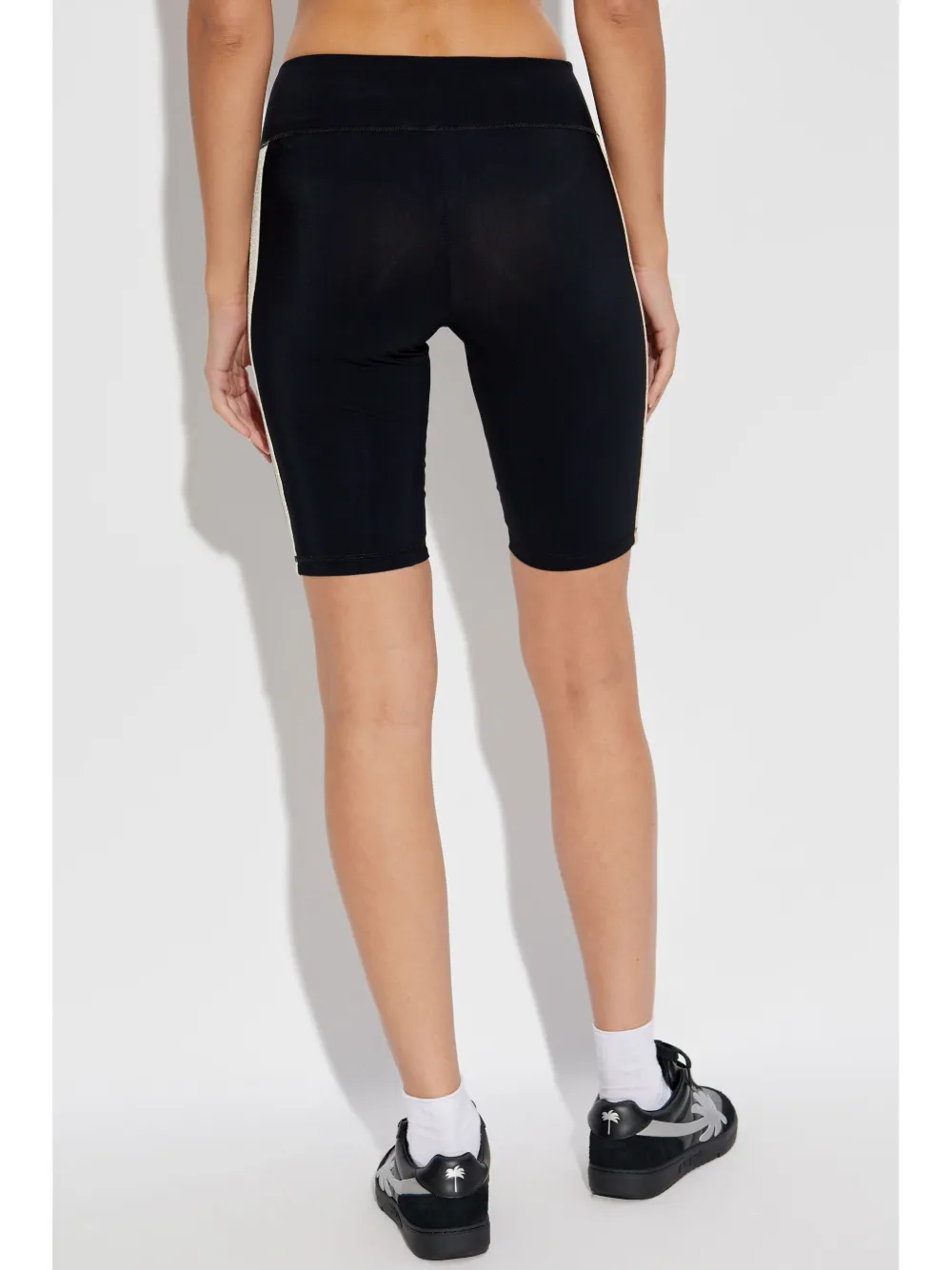 Palm Angels Fietsshorts met logoprint Zwart
