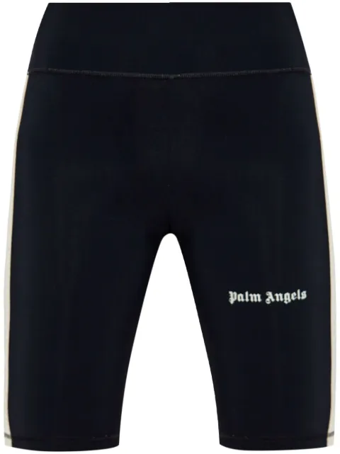Palm Angels shorts de ciclismo con logo estampado