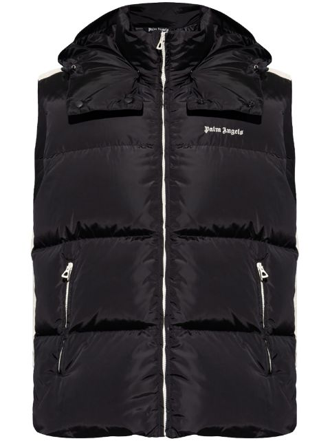 送料無料】 パーム・エンジェルス メンズ ベスト 固かっ アウター Palm Angels Logo Down Vest Black