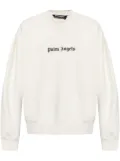 Palm Angels logo-print sweatshirt - White