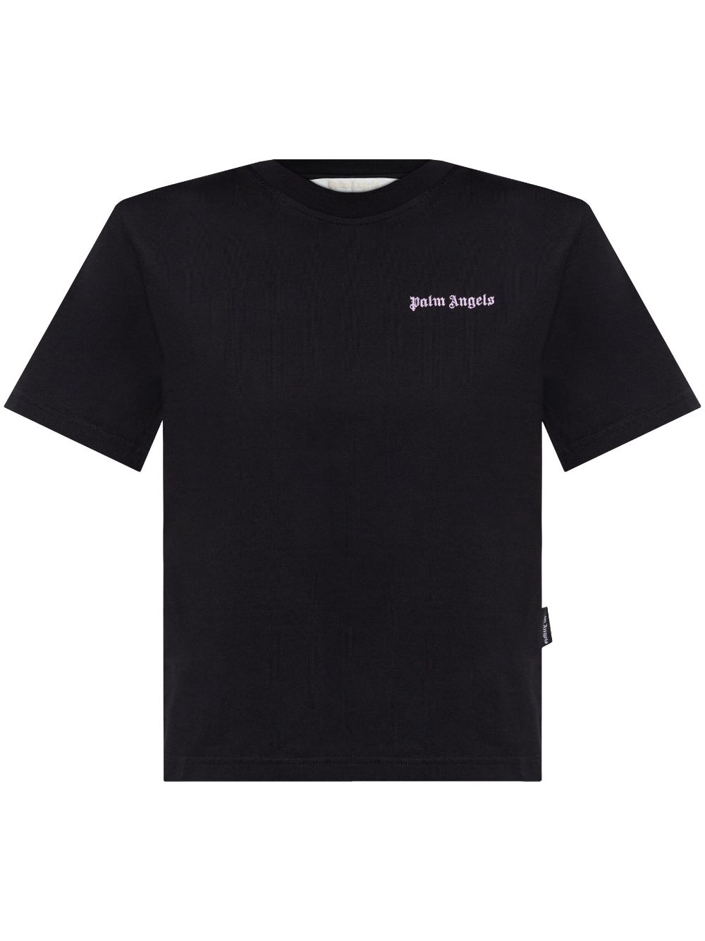 Palm Angels logo-embroidered T-shirt - Black