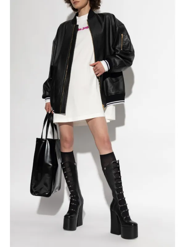 ワンピースその他 Palm Angels Checkered chemisier dress with logo 27349639_57278401_1000.jpg
