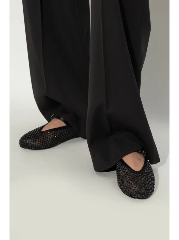 Le Silla Gilda crystal-embellished Ballerina Shoes | Black