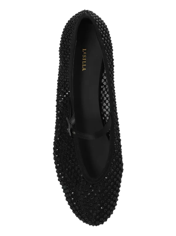 Le Silla Gilda crystal-embellished Ballerina Shoes | Black