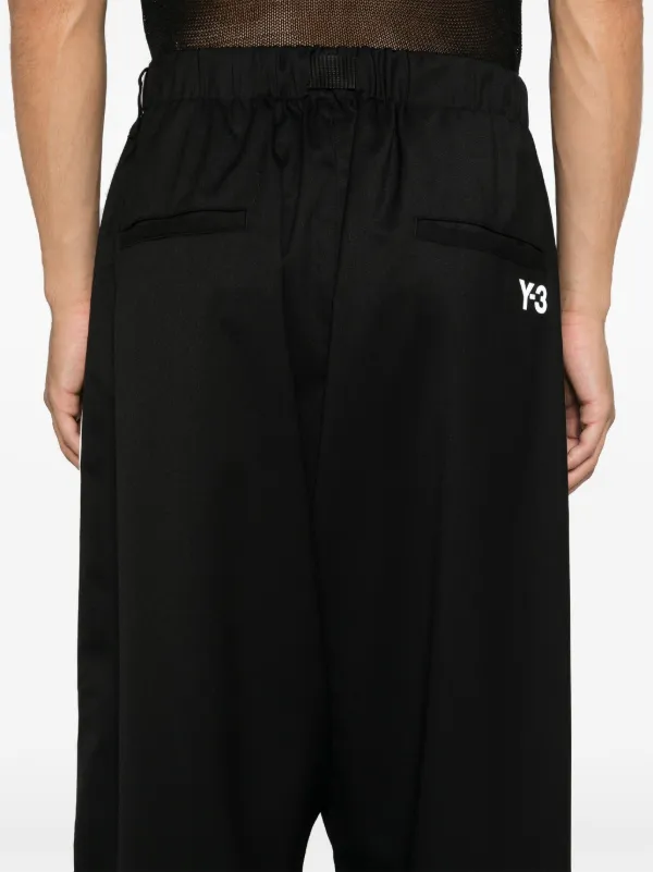 Y-3 Calça x Adidas Com Logo e 3 Listras | Preto | FARFETCH BR