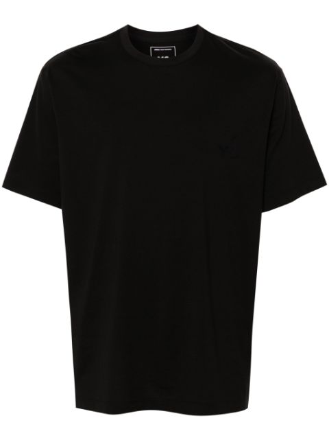 Y-3 playera con pájaro estampado