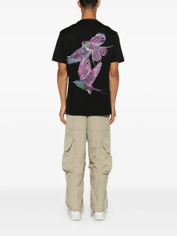 [関税なし] Y-3/ バードグラフィックTシャツ Y-3 bird-print T-shirt | Black | FARFETCH