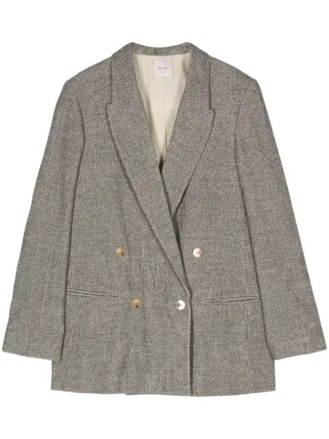 Alysi blazer croisé à design moucheté