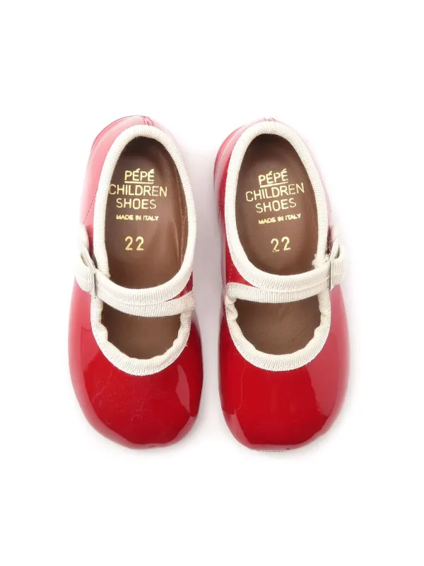 Pèpè Lindsey Ballet Flats Red FARFETCH IN