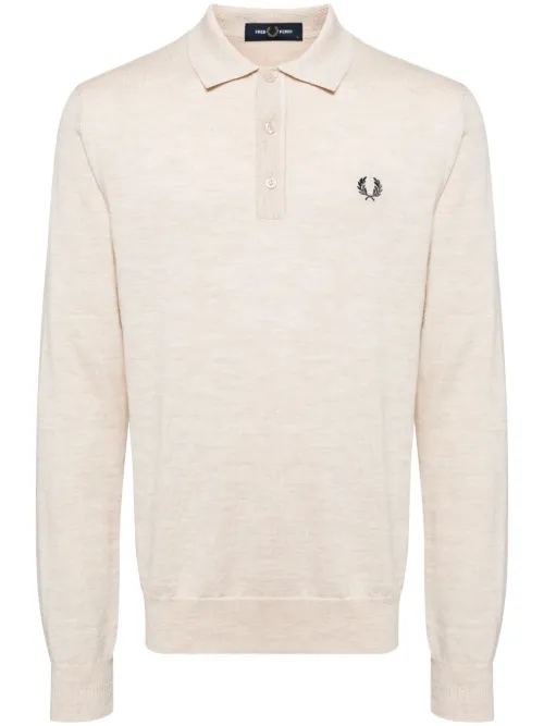 Polo en laine mélangée - Fred Perry - Modalova