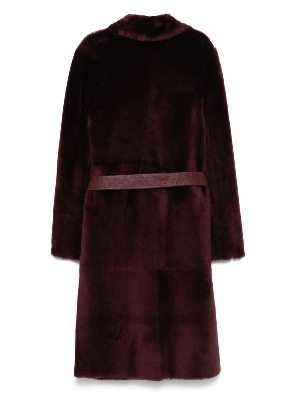 Shop Desa 1972 Shearling Coat In Red